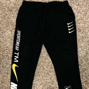 Nike Black Fleece Sweatpants Joggers Size XL
